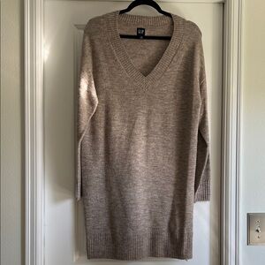 GAP Taupe Sweater Dress Cozy